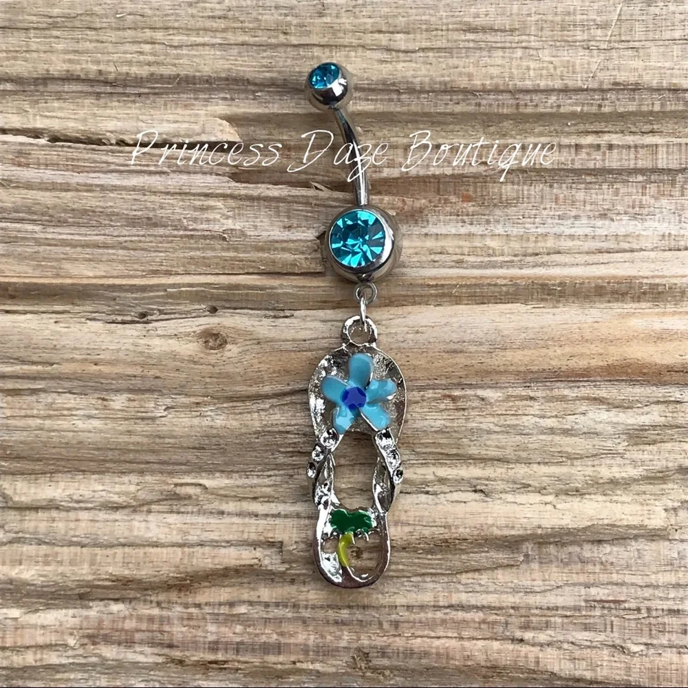 Summer Flip Flop Belly Button‎ Ring